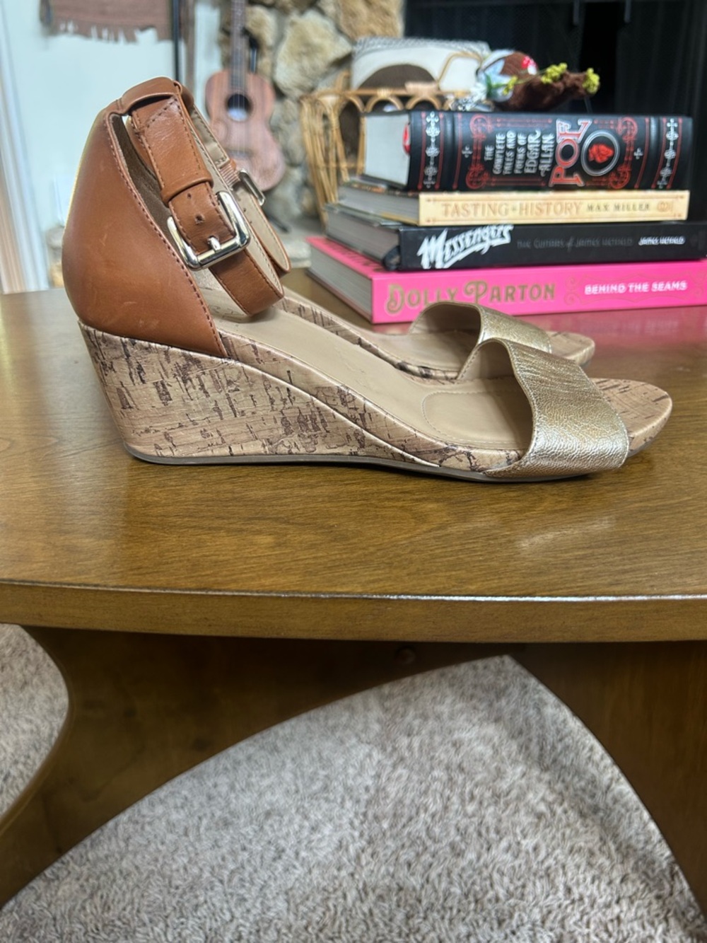 Naturalizer - Cork Wedge Sandals